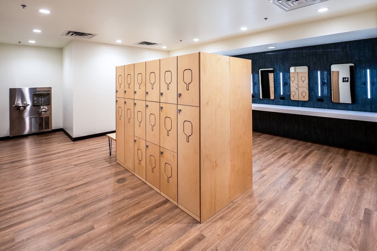 Premium locker rooms